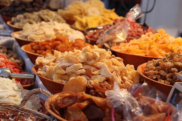 assortment of dried fruits