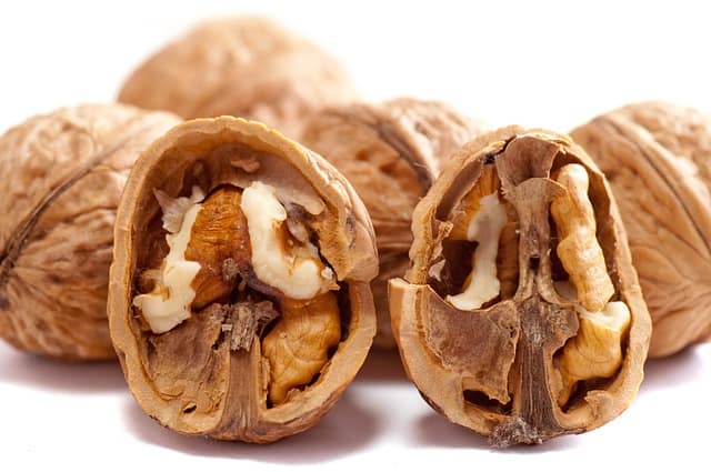 halved walnuts