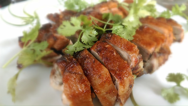 cooked duck with spices