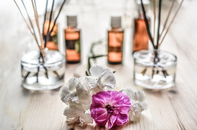 essential oils and flower
